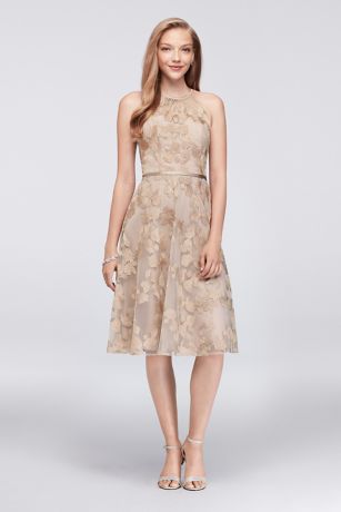 Embroidered Bridesmaid Dresses